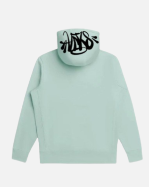 Synaworld Black and Light Blue Graphic Hoodie