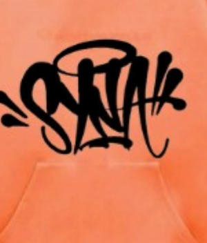 Orange Graffiti Hoodie