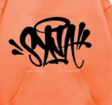 Orange Graffiti Hoodie